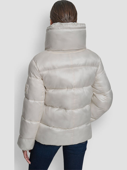 Jachetă de femei Puffer Beige