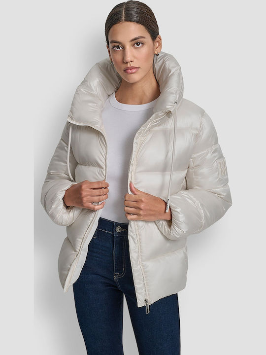 Jachetă de femei Puffer Beige