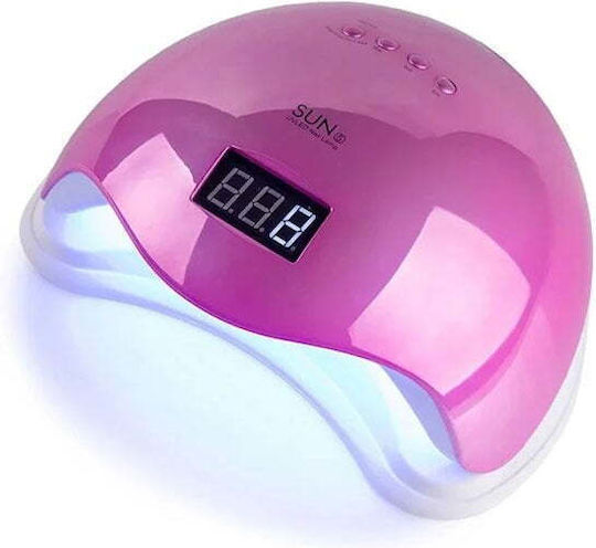 SUN ONE UV 5 Mirror Sun 5 Nail Polish Curing Lamp UV / LED 48W Pink