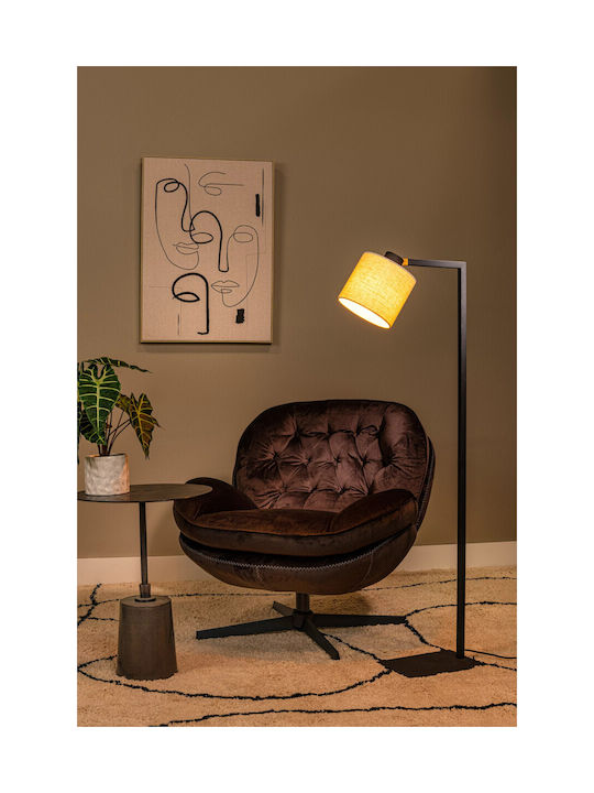 Lucide Lightning Lesley Floor Lamp H128xW43cm. with Socket for Bulb E27 Black