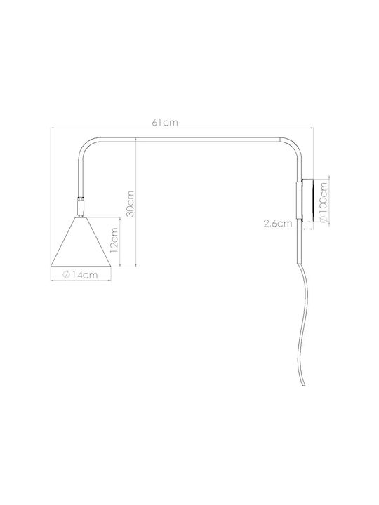 Sollux Classic Lamp Wall with Socket E14 Green 10cm