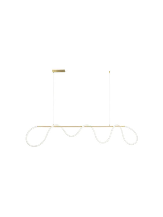 kelvo Glow Pendant Light White Rail 150x35x50cm