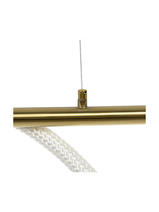 kelvo Glow Pendant Light White with Rope 120x35x50cm