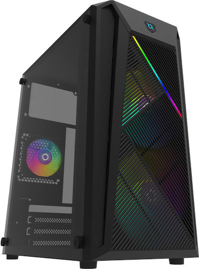 1STPLAYER Gaming Desktop PC (Ryzen 5-4500/16GB DDR4/1TB SSD/GeForce RTX 5060/Fără Sistem De Operare)
