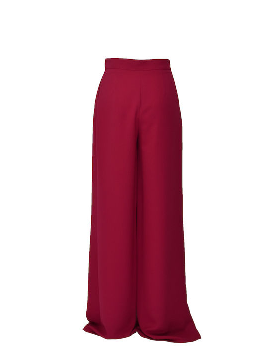 Γυναικεία Ψηλόμεση Ζιπ Κιλότ Fuchsia