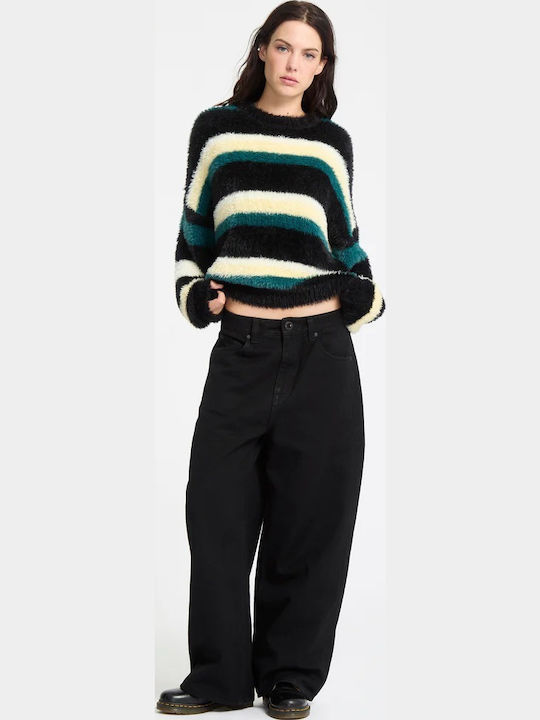 Hairy Up Sweater Damen Pullover Gestreift Multi