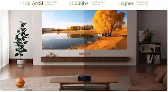 Wanbo X5 Pro 2025 Projector LCD Full HD LED Lamp with Wi-Fi and Built-in Speakers Black