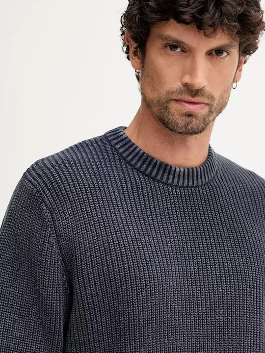 Neck Sweater Dark Blue