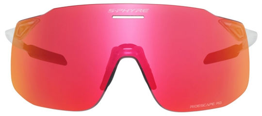 Shimano Fahrradbrillen S-phyre mit Weiß Rahmen und Mehrfarbig Linsen