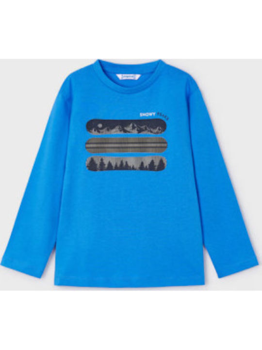 Kids' Shirt Long Sleeve Blue