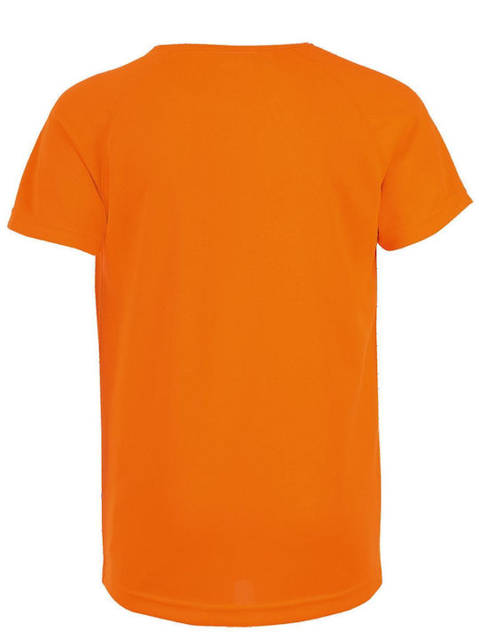 Kids' T-shirt Orange Sporty