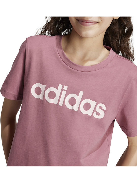 Παιδικό T-shirt Ροζ Essentials Linear