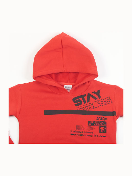 Kids Sweatpants Set Red 2pcs