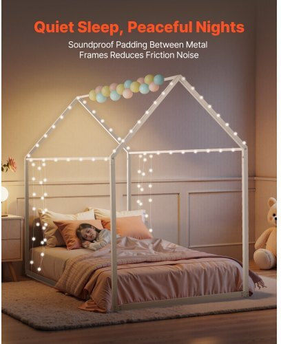 Kids Bed Single White for Mattress x