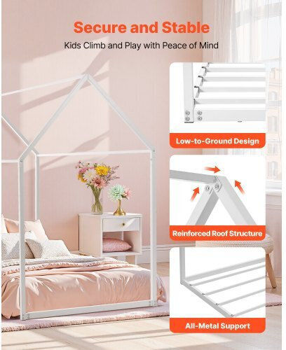 Kids Bed Single White for Mattress x