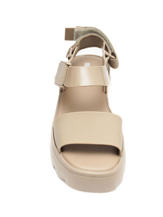 Γυναικεία Σανδάλια Flatforms Μπεζ