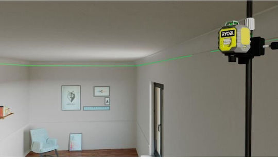 Ryobi RB360GLL Περιστροφικό Αλφάδι Laser Πράσινης Δέσμης 1.5V με Εύρος Εργασίας 25m