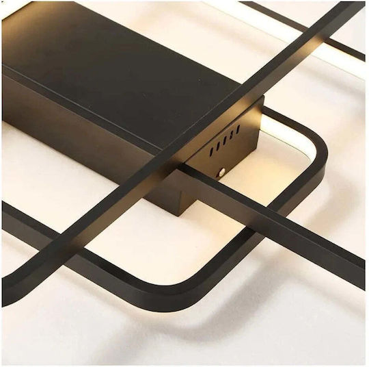Alista Home Ceiling Mount Light Black with Integrated LED and Remote Control