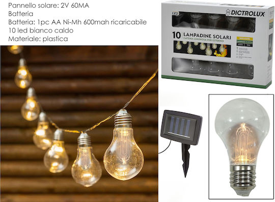 General Trade Hanging Solar Light Garland with Warm White Light