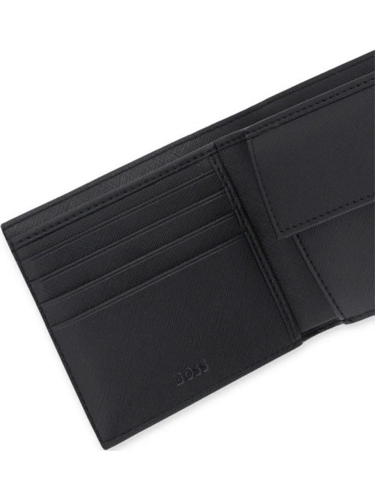 Leather Men's Wallet Coins Black