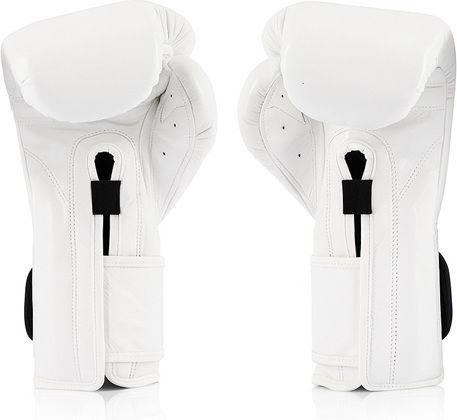 Fairtex Γάντια Πυγμαχίας Δερμάτινα για Αγώνα Λευκά