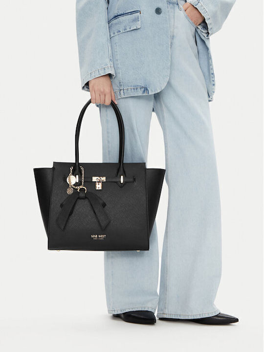 Nine West Geantă de damă De umăr Neagră CEO-Chelsea-Charm-III