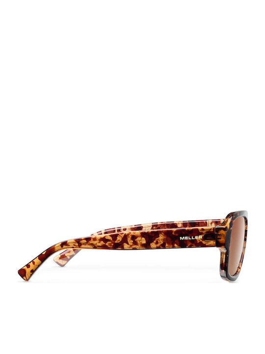 Meller Shipo Unisex Γυαλιά Ηλίου με Καφέ Ταρταρούγα Κοκκάλινο Σκελετό και Καφέ Polarized Φακό SP-TIGGBROWN