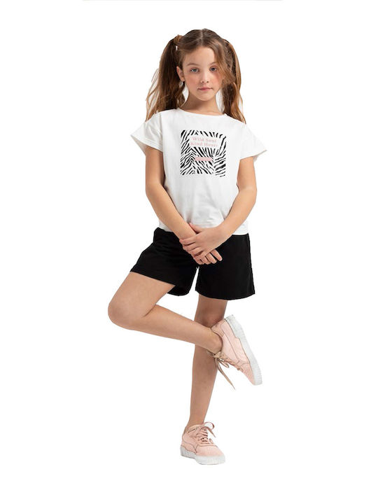Kinder-Set mit Shorts Sommer 2Stück Ecru