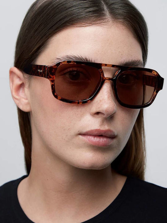 Meller Shipo Unisex Γυαλιά Ηλίου με Καφέ Ταρταρούγα Κοκκάλινο Σκελετό και Καφέ Polarized Φακό SP-TIGGBROWN