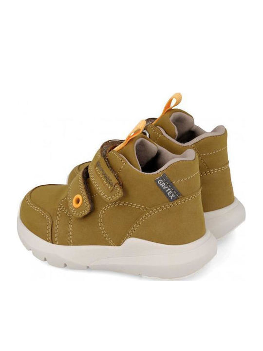 Anatomisch Suede Kinderstiefeletten mit Klettverschluss Grün