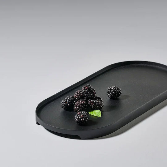 Zone Denmark Metal Oval Serving Tray in Black Color 35x16cm 332040 1pcs