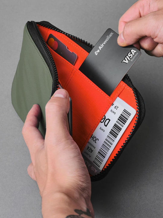 Мъжко Портфейл Пътнически с RFID Зелен