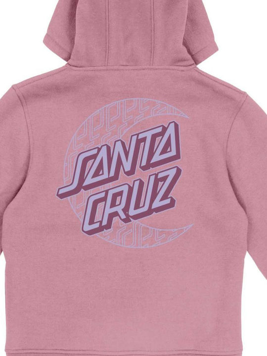 Kids Sweatshirt with Hood and Pockets Fleece Pink