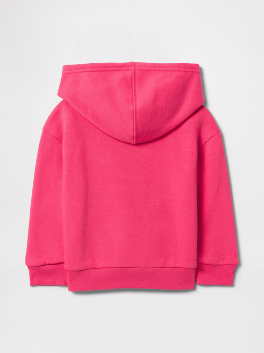 Fleece Kids Sweatshirt With Hood Raspberry Sorbet