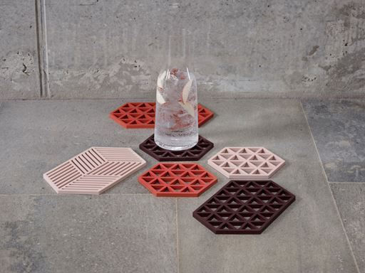 Zone Denmark Silicone Placemats Red 16x14cm