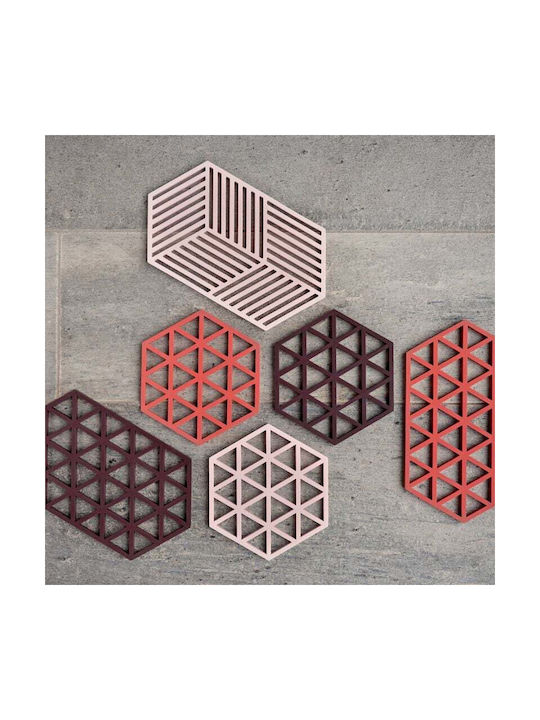 Zone Denmark Tischsets Silikon Rote 24x14cm