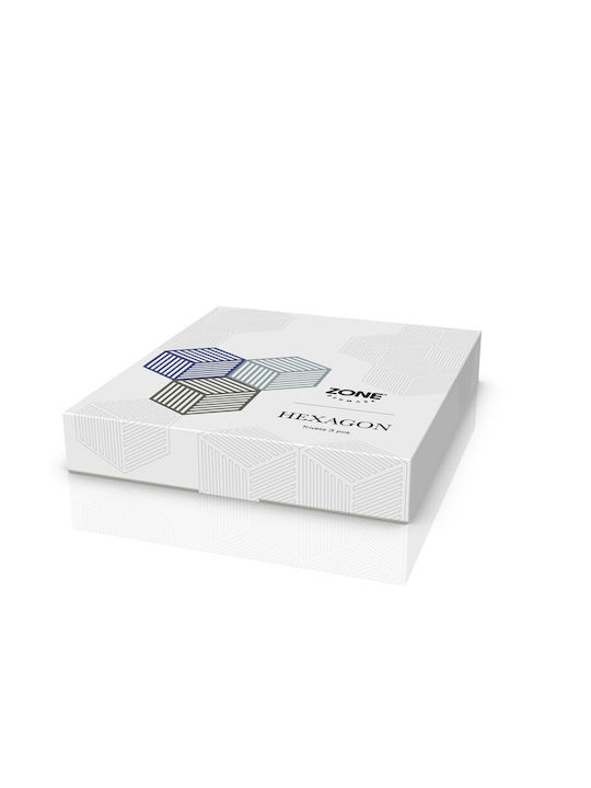 Zone Denmark Silicone Placemats Blue 16x14cm 3 Pieces