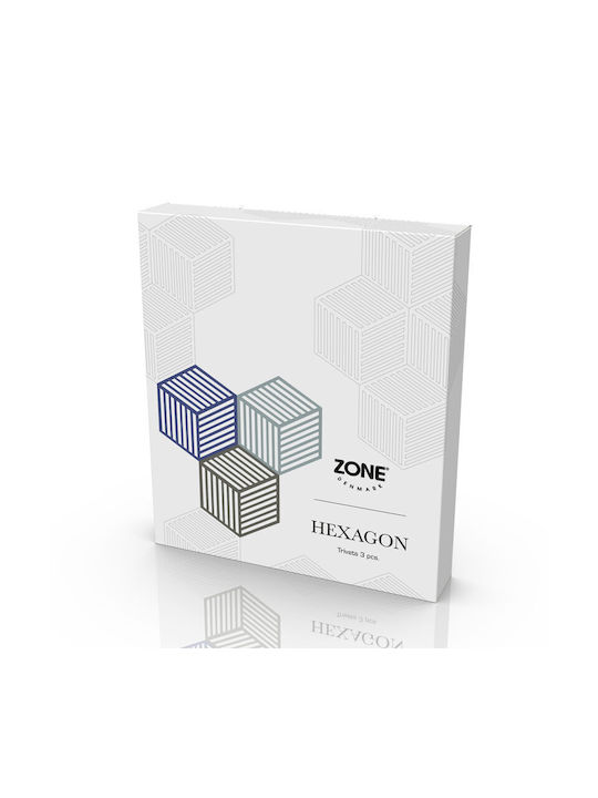 Zone Denmark Silicone Placemats Blue 16x14cm 3 Pieces