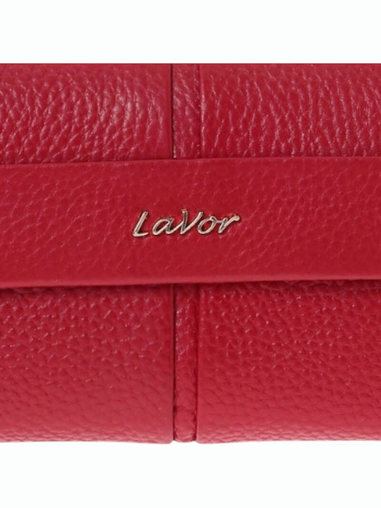 Large Leather Women's Wallet Classic with RFID Red