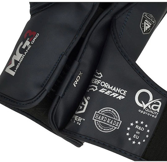 RDX Boxing Gloves made of Synthetic Leather for Match Silver