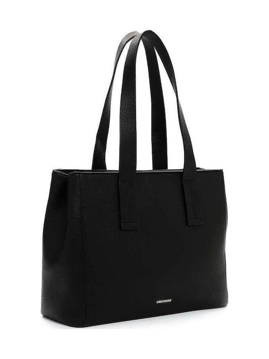 Γυναικεία Τσάντα Shopper Ώμου Μαύρη