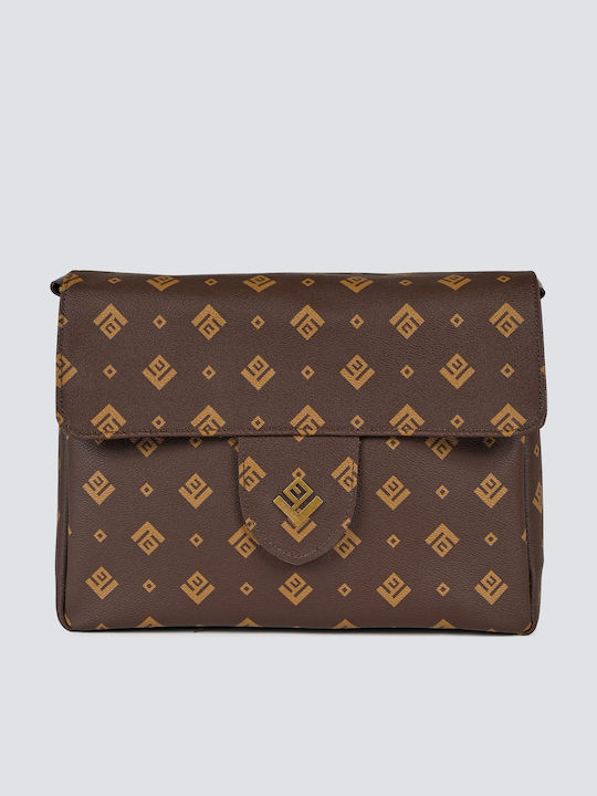 Large Signature Women's Bag Shoulder Brown