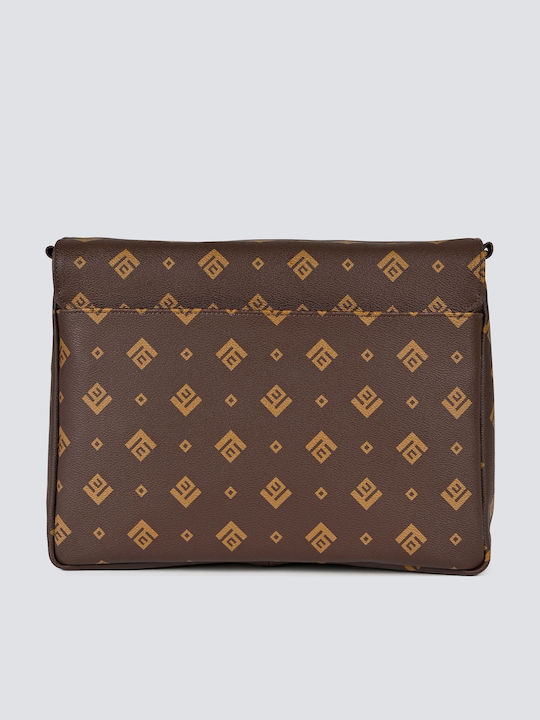 Large Signature Women's Bag Shoulder Brown