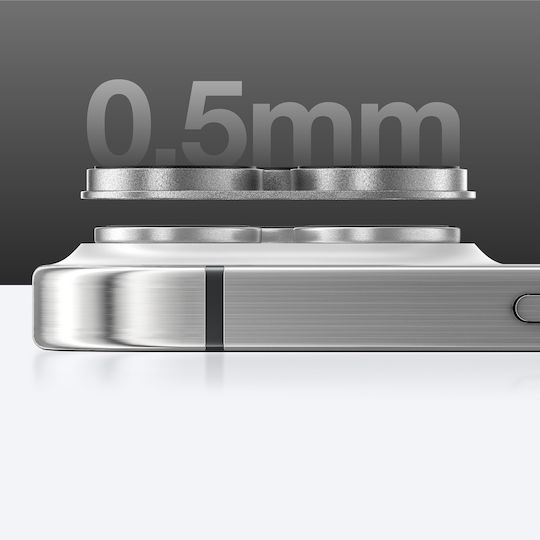 Amazingthing Aviation-Grade Alloy Tempered Glass Lens for iPhone 16 Pro / 16 Pro Max Camera Protectors Gray