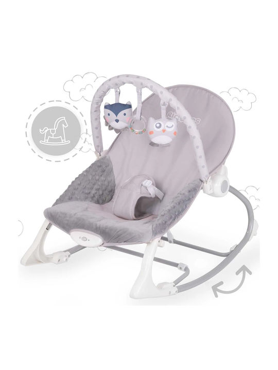 Ricokids Relax pentru Bebeluși Leagăn cu Muzică Gri pentru Copil până la 3.2kg