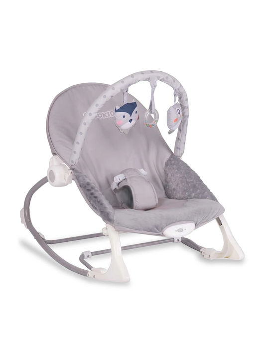 Ricokids Relax pentru Bebeluși Leagăn cu Muzică Gri pentru Copil până la 3.2kg