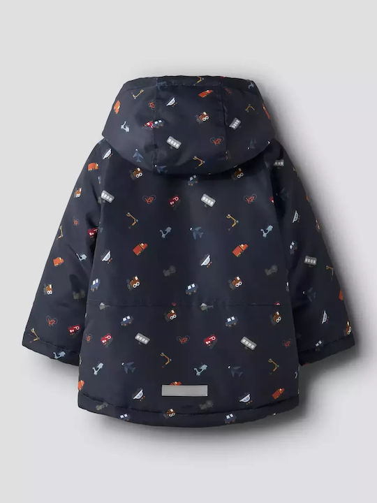 Kids' Casual Jacket Short with Hood Dark Sapphire