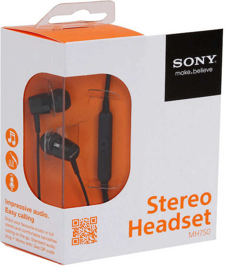 Sony Ericsson Headset Mh750 Stereo Black (χωρίς Συσκευασία)