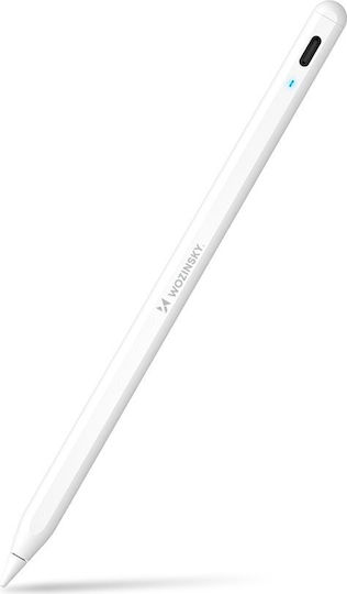 Wozinsky WRA-08 Стилус Пен с Palm Rejection за iPad в Бял цвят