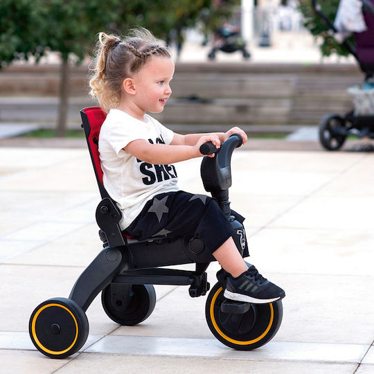 Doona Tricicletă pentru copii Liki Trike S1 Pliabil, Transformabil cu Mâner Parental & Cort pentru 10+ luni Flame Red